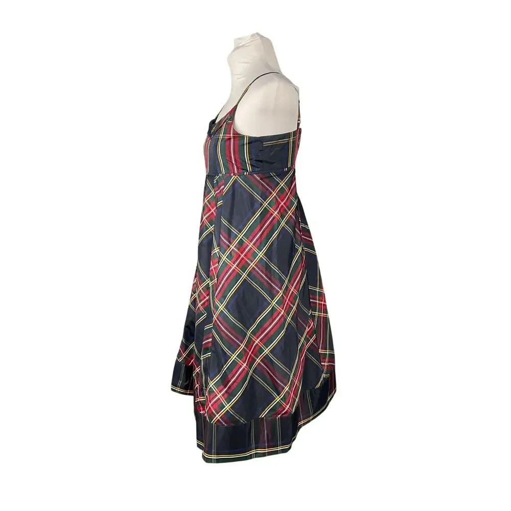 GAP Tartan Plaid Slip Dress XXL 14 16 Empire Babydoll Red Blue Party Holiday NEW